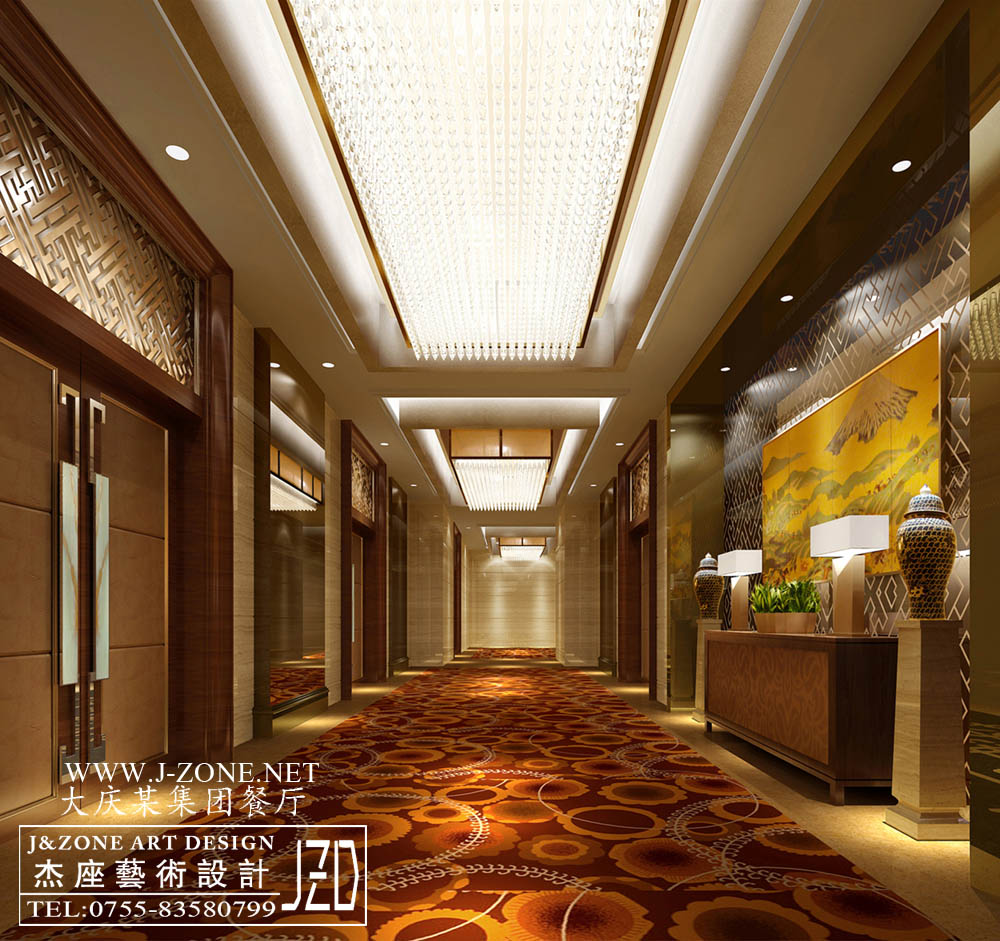 深圳餐厅设计公司,杰座艺术设计,大庆某集团贵宾接待餐厅