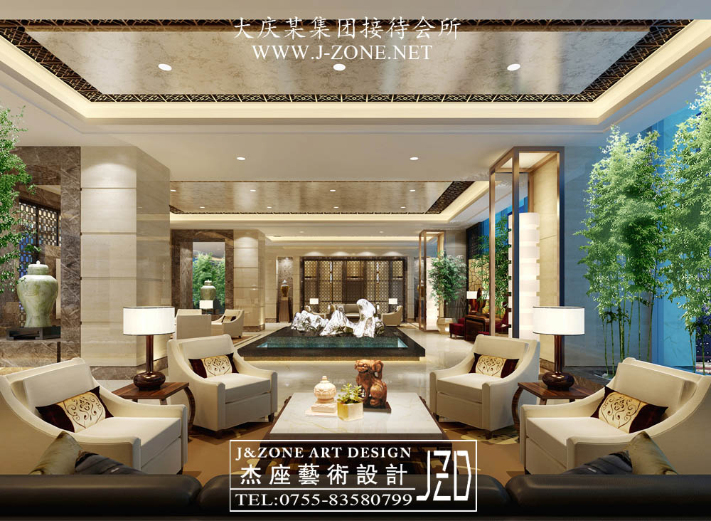 办公设计装修公司,杰座艺术设计,大庆接待会所