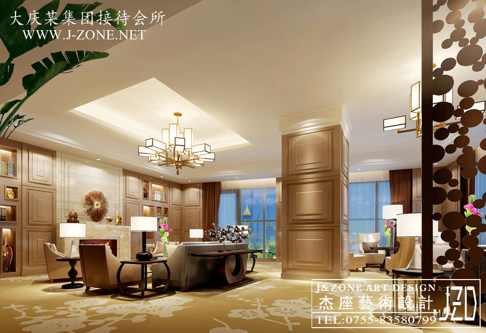 办公设计装修公司,杰座艺术设计,大庆接待会所