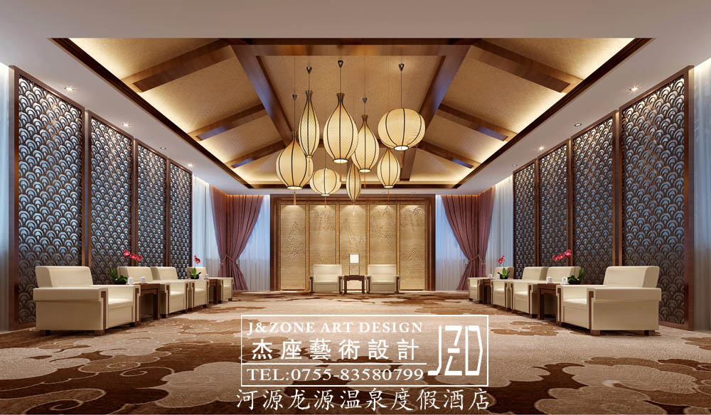 深圳酒店设计公司,杰座艺术设计,河源龙源温泉度假酒店