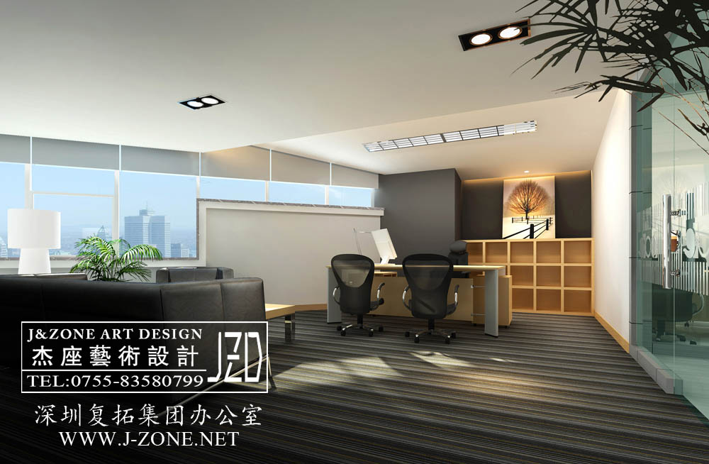 深圳办公室设计公司,杰座艺术设计,深圳复拓科技办公室