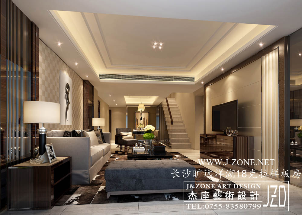 深圳样板房设计公司,杰座艺术设计,长沙旷远洋湖18克拉样板房