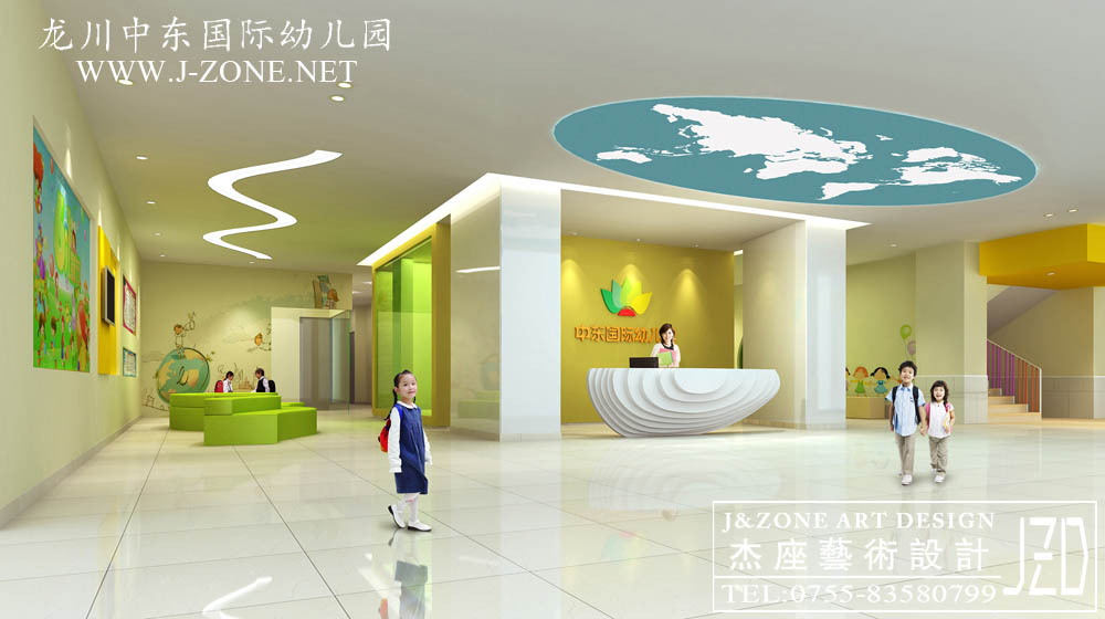 深圳幼儿园设计公司,杰座艺术设计,龙川中东半岛国际幼儿园