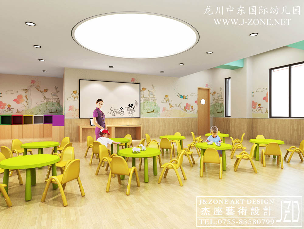 深圳幼儿园设计公司,杰座艺术设计,龙川中东半岛国际幼儿园