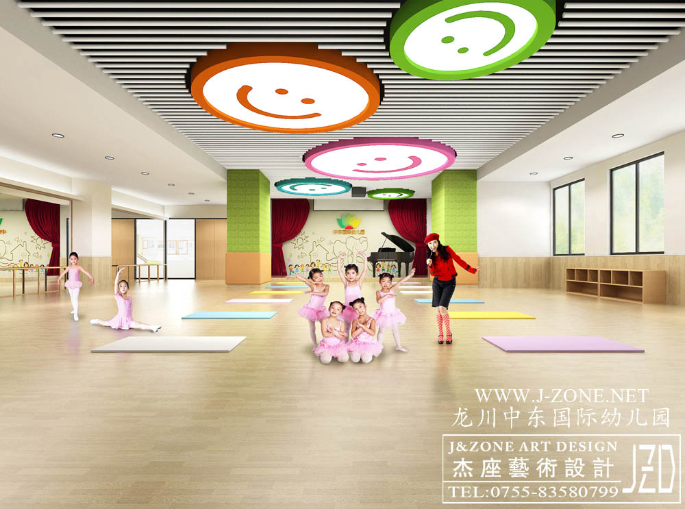 深圳幼儿园设计公司,杰座艺术设计,龙川中东半岛国际幼儿园