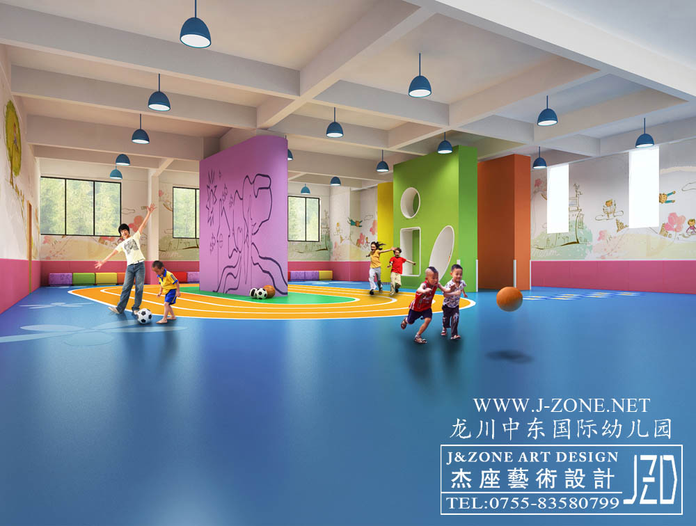 深圳幼儿园设计公司,杰座艺术设计,龙川中东半岛国际幼儿园